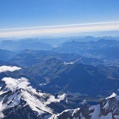Flugwegposition um 15:53:51: Aufgenommen in der Nähe von 11013 Courmayeur, Aostatal, Italien in 5091 Meter